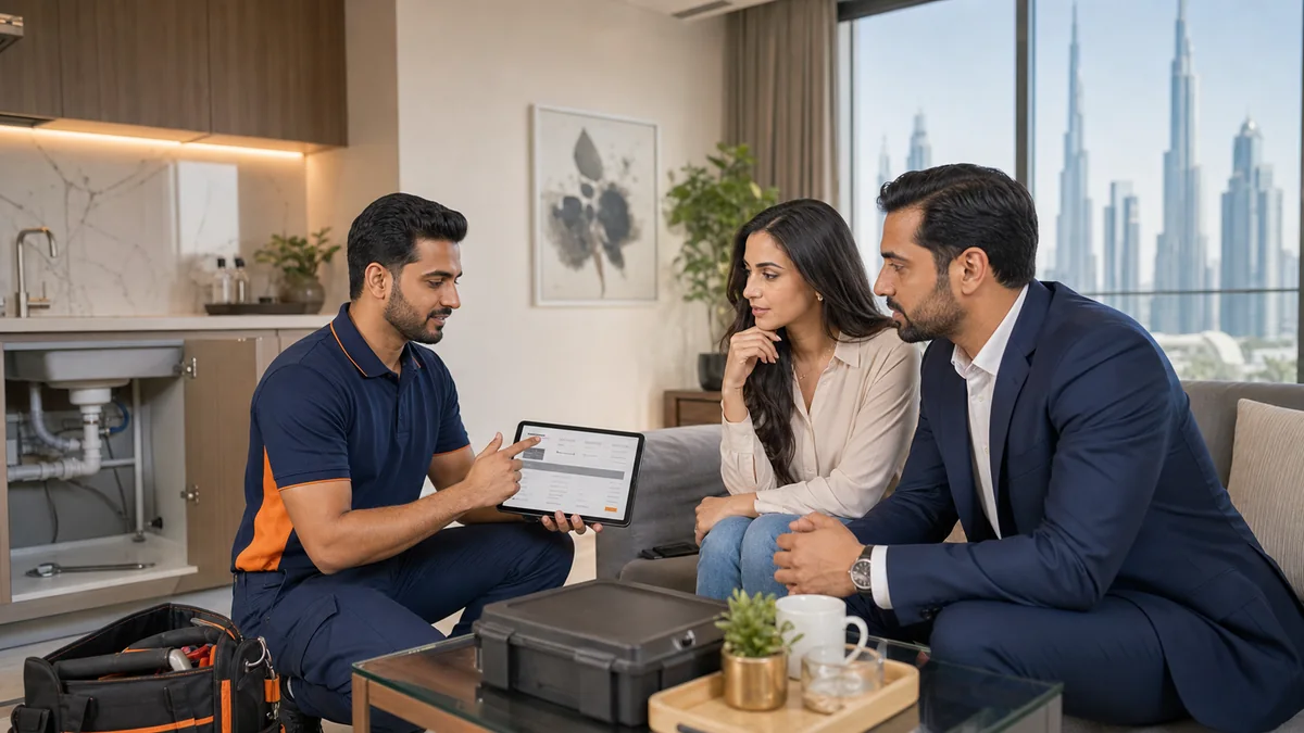 Dubai apartment maintenance inspection for landlord and tenant repair planning