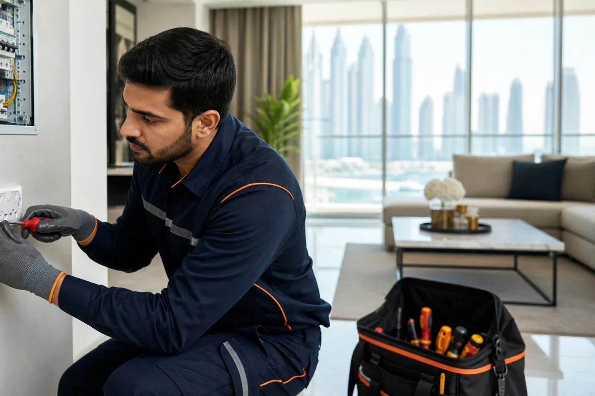 Electrical services visual for Dubai homes
